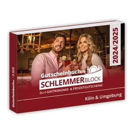 Gutscheinbuch.de Schlemmerblock Köln & Umgebung 2025 inkl. Guthabencode für Mobile-Gutscheine.de