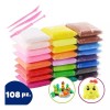 RIVERSOFY Foamy Moldeable 48 Piezas Diferentes Colores, Plastilina