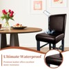 PU Leather Bar Stool Covers with Backs Waterproof Bar Stool