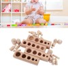 Cylinder Socket Toy Beech Wood Educational Knobbed Cylinders Blocks for