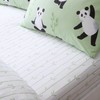 Catherine Lansfield Kids Panda Paws Double Fitted Sheet Green