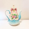 Large Ceramic Teapot and Coffee Pot with Lid, 3D Embossed