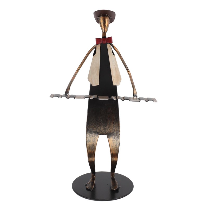 Piano Player Figurine Stable Base Elegant Decorative Metal Musical Statue
