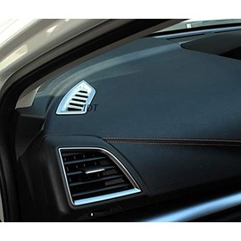 [With Mini Waste] New SK Forester Front Dashboard Air Conditioner Cover Bezel Cover Deformer Cover Vent Interior Panel Air Conditioner Panel Air Conditioner Bezel Interior Inner Parts Dress Up Custom Parts Air Conditioner Deformer (Silver)
