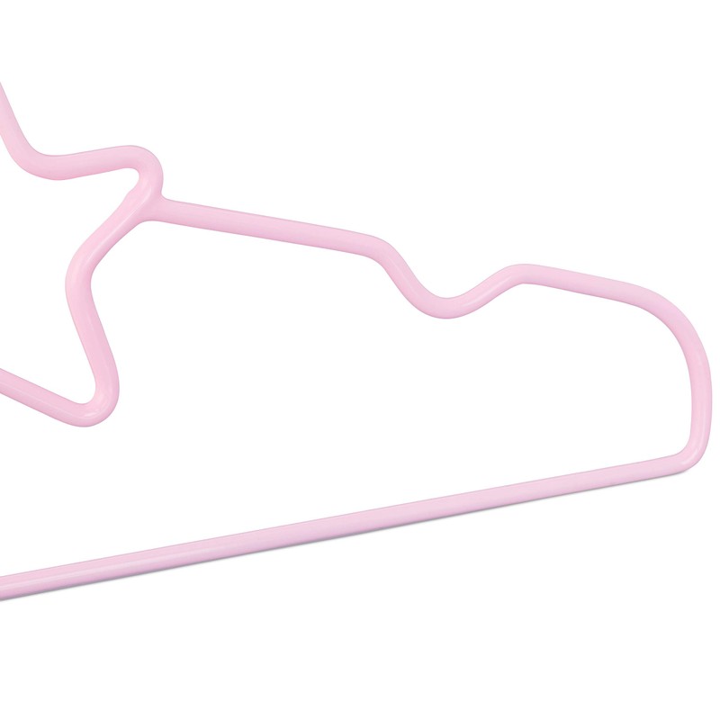 Relaxdays Children's Clothes Hangers Star Set of 10 Wire Hangers,