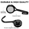 MIKEDE Magnetic Hooks 4 Pack 40Lbs Heavy Duty Neodymium Magnet