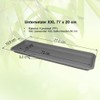 MePla - XXL Coaster, 77 cm, Anthracite, Weatherproof Stable Coaster