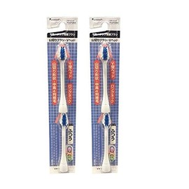 Panasonic Replacement Brush, Doltz Yamakiri Brush, V-Head, Regular White, 2 Pieces, EW084-W x 2 Packs (Total 4 Pieces)
