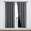 NICETOWN Grey Full Shade Room Warming Curtain Panels, Pair of