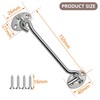 TOPYWMSP Hook and Eye Latch 2Pcs 6 Inch Stainless Steel