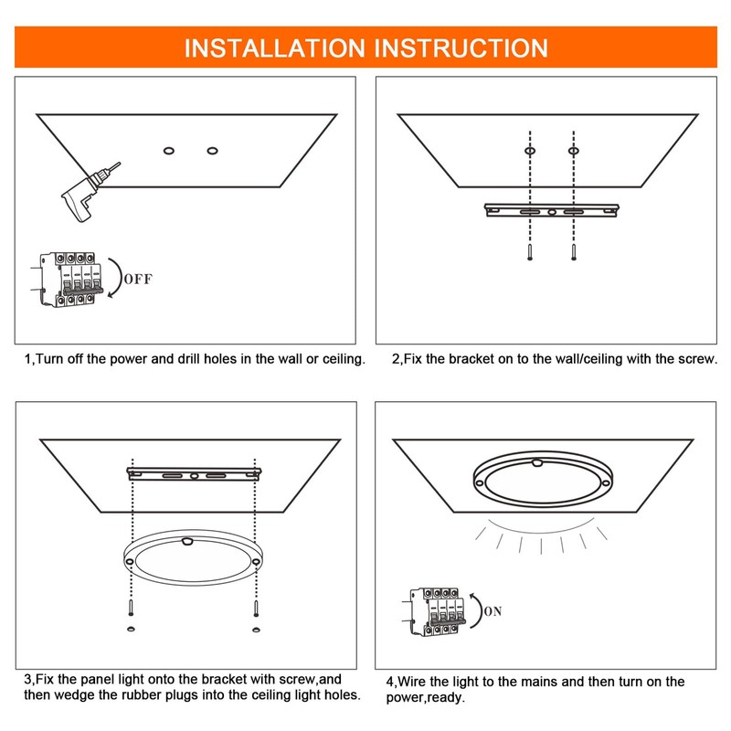 HiBay 18 W LED Ceiling Light with Motion Sensor, Modern