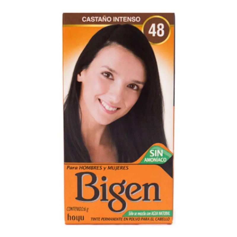 Tinte Bigen Tinte para cabello tono 48 castaño intenso para