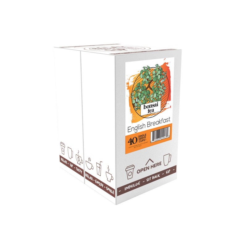Bonsai Tea Co. English Breakfast, Compatible with 2.0 Keurig K