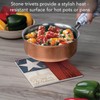 Thirstystone Texas Proud Decorative Heat Tolerant Stone Trivet with Non-Skid
