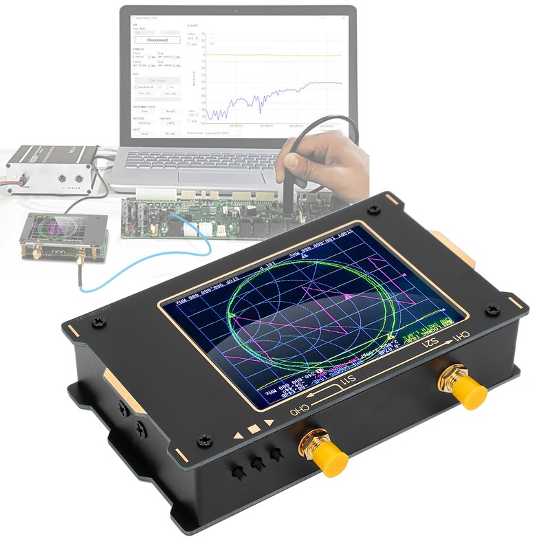 NanoVNA V2 50kHz‑3GHz Vector Network Analyzer Aluminum Alloy Antenna Analyzer
