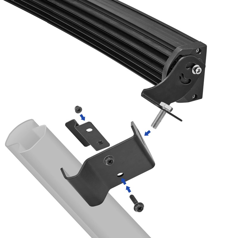No Need Drilling 50 inch Curved Straight LED Light Bar