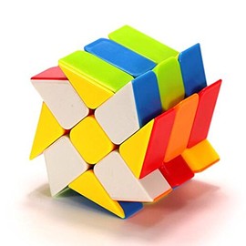 CuberSpeed Windmill 3x3 stickerless Bright Magic Cube Wheel Color Fenghuolun 3x3x3 Speed Cube Puzzle