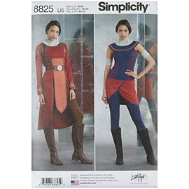 Simply Creative Group Simplicity 8825 Misses Knit Warrior Costumes U5 (Sizes 16-24) Multi