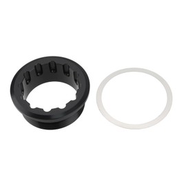 Micro Traders 1Pc Bicycle Flywheel Cover 12 Speed Flywheel Locking Cover with Spacer Compatible with Shimano M7100 M8100 M9100 M6100 30.5x26x12mm Black