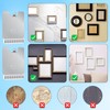 4pcs Metal Picture Frame Hangers, Stainless Steel Traceless Picture Hangers