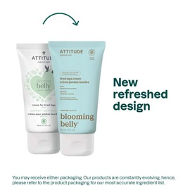 ATTITUDE Pregnancy Tired Legs Cream, EWG Verified, Dermatologically Tested, Plant and Mineral-Based, Vegan Maternity Products, Soothing and Refreshing Mint, 5 Fl Oz (Pack of 6)