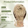 Benehair Messy Bun Hair Piece Wavy Curly Claw Clip Hair