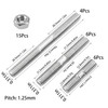 Rrina Metric 16Pcs 304 Stainless Steel Double End Threaded Stud