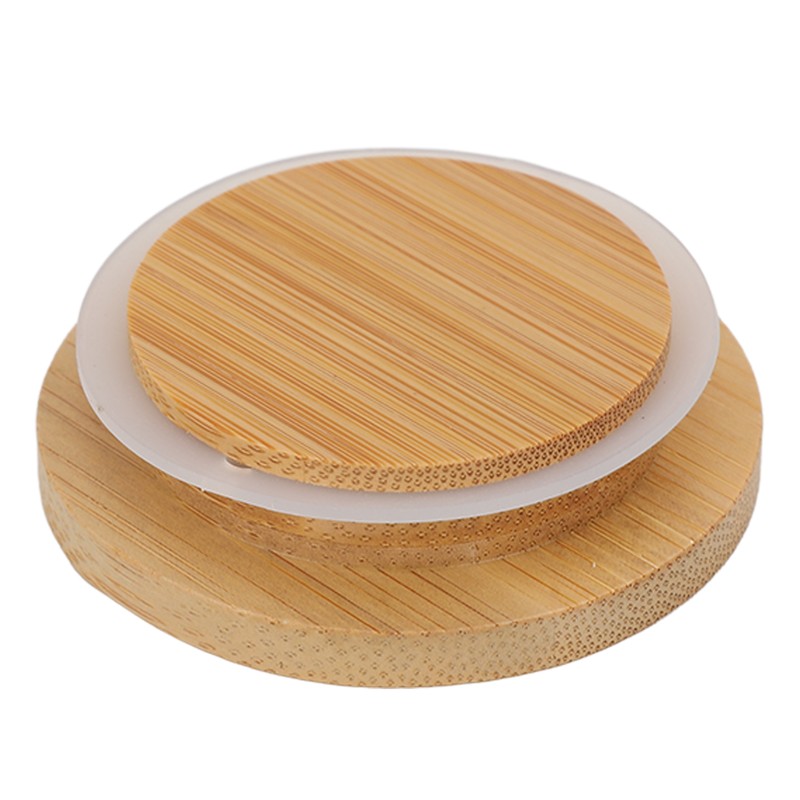 6Pcs Jar Wood Lid Set Easy to Clean Storage Jar
