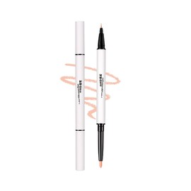 GECOMO Double Core Eyeliner, Teardrop Bag Liner, Waterproof Pencil Eyeliner, Pencil & Liquid 2 in 1, Popular Cosmetics Tightly Closed, Double Line Expert, Shadow Gurege, Highlighting the Lid of the