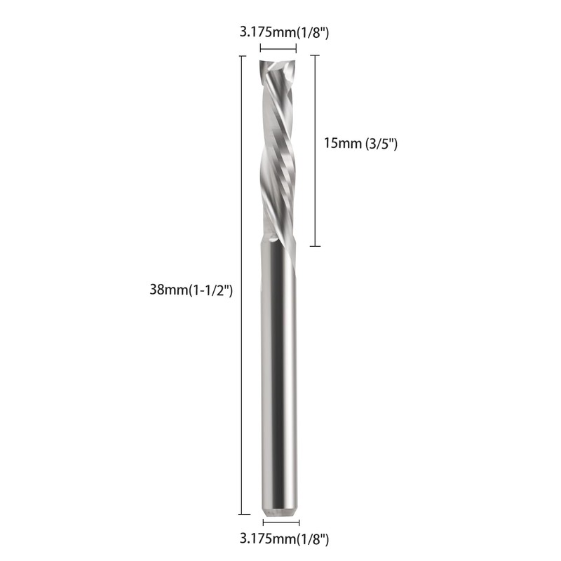 EU_HOZLY 3.175 x 15 mm Up & Down Cut Two