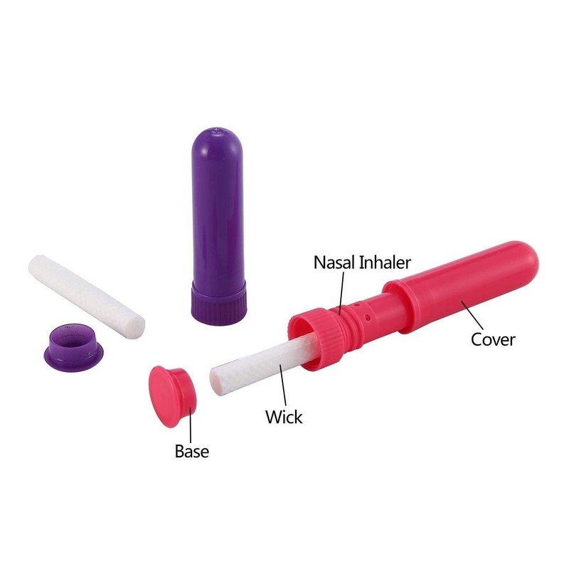 Onwon 12 Set Essential Oil Inhaler, Refillable Nasal Inhaler Blanks