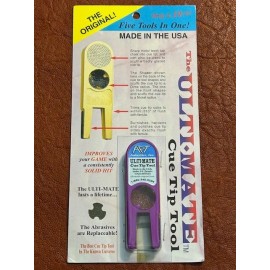 Ultimate Tip Tool NOS Ultimate Tip Tool Aluminum 5 in 1 Tip Tool for your pool cue care. Purple