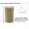 5/8" x 2" x 4" Poplar (Paint Grade) Outside Radius
