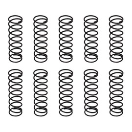 DTGN 1.2x15x50mm(DxODxL) Compression Spring - 20Pack - Good for Machinery - Spring Steel Extension Spring - Black