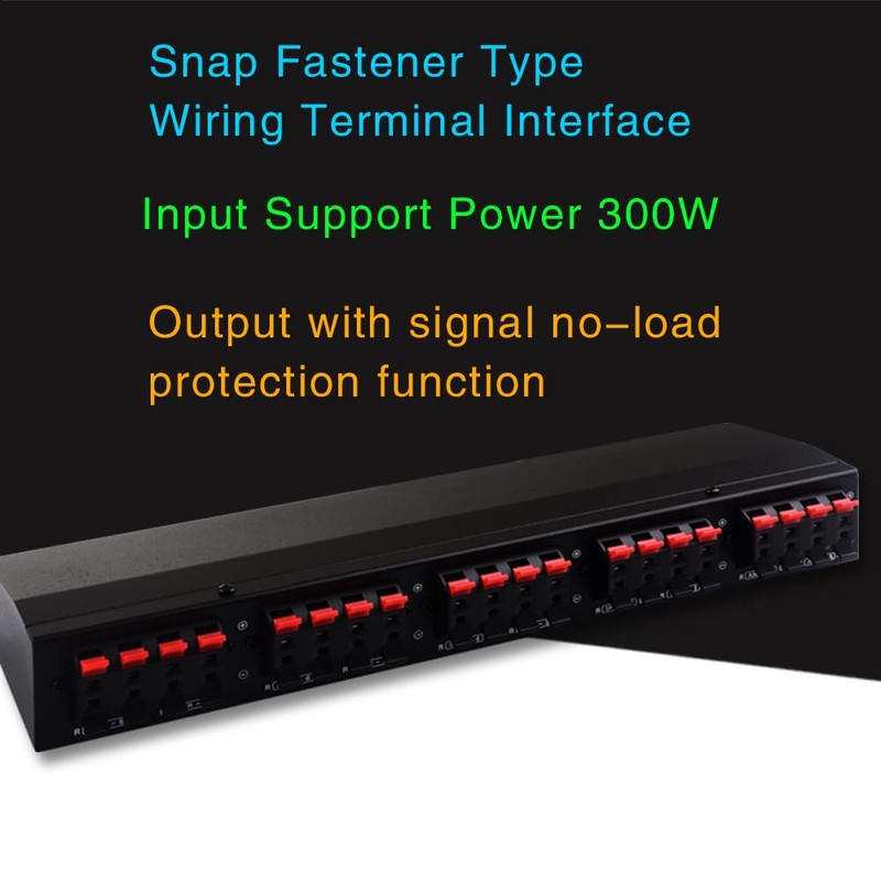 Nurdo B028 2 in 8 Out Power Amplifier and Loudspeaker