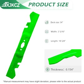 JXJKCZ 742P05086-X Lawn Mower Blade Fit for 54 Inch Deck Cub Ca det MTD XT1-GT54 ST54 ZT1-54, Replaces OEM 742-05086-X (Toothed Mulching), 3 Pack