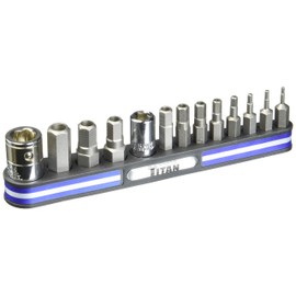 Titan 16136 13-Piece Tamper Resistant Metric Hex Bit Set