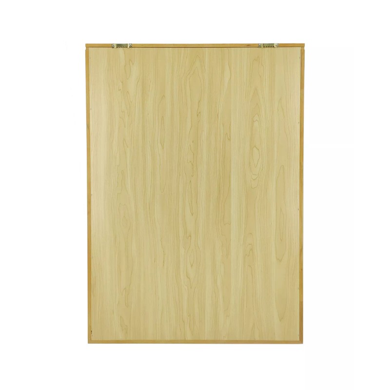 FixtureDisplays Golden Oak Finish Shadow Box Jersey Display Case 24"