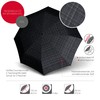Knirps T.400 Duomatic Men's Prints Check Pocket Umbrella with Case