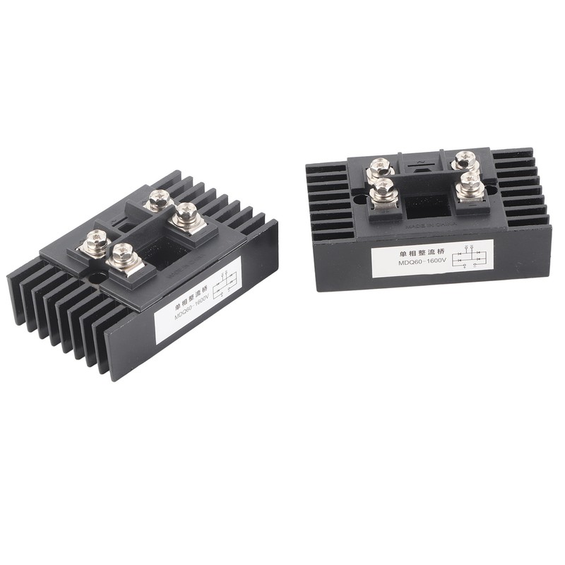 2 Pcs Bridge Rectifier MDQ60A 1600V Isolated Mounting Base Current
