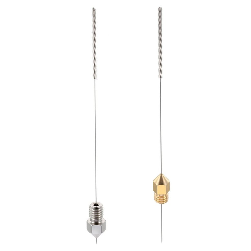 5-Pack 0.2mm Needle Drill Bits, MUXSAM 3D Printer Nozzle Cleaning