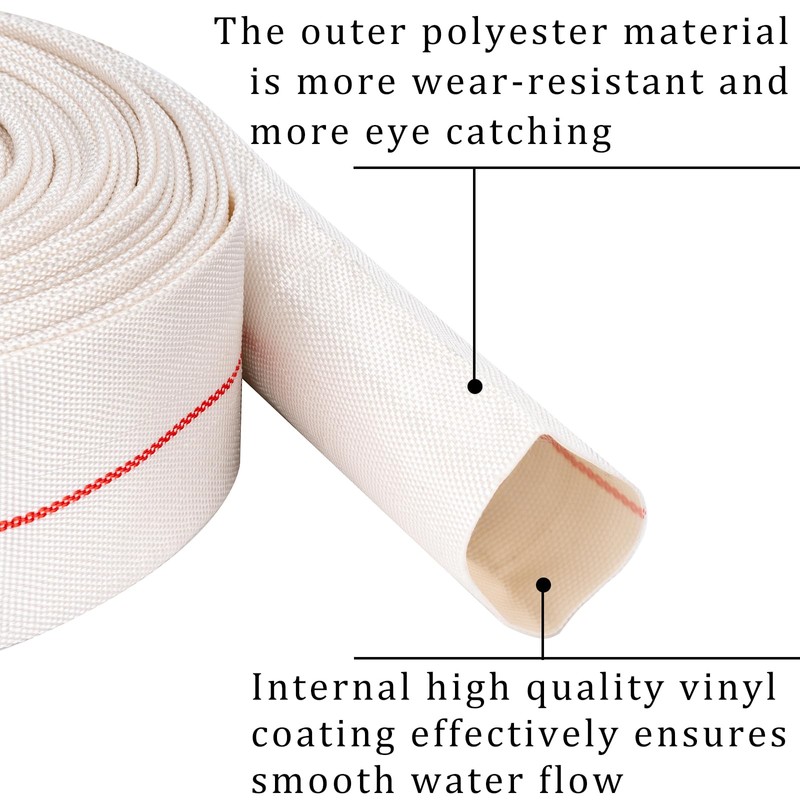 Pool Backwash Hose 2-1/2” × 100 ft Heavy Duty PVC
