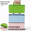 Multiuse Caddy Organizer with Handle - Stackable Plastic Tote Bin