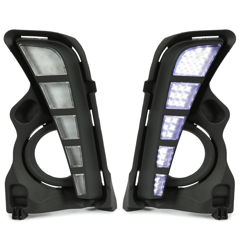 HECASA LED Daytime Running Light Fog Lamp Compatible with 2017-2019