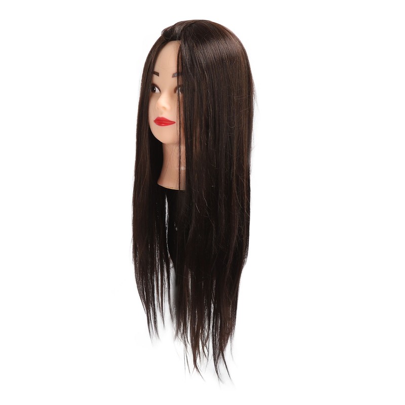 Hairdressing Mannequin Head 63cm Synthetic Fiber Head Styling Middle Part