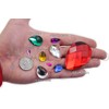 Allstarco 18x13mm Flat Back Teardrop Acrylic Rhinestones Plastic Gems for