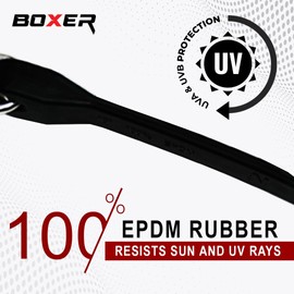 Boxer 41" - 10 Pack Rubber Bungee Cords Heavy Duty Outdoor with 73" Max Stretch 176lbs Load - 100% EPDM Weather Proof Bungee Straps with Crimped S Hook - Truck, Tarps, Motorcycle, RV