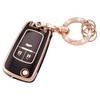 Koaudb Car key fob cover with key fo, black