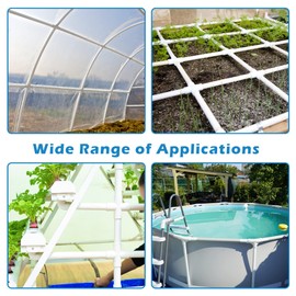 3/4 Inch PVC Fittings Elbow 90 Degree 2-Way 14-Pack, PVC Pipe Fitting Connector for Building Furniture, DIY PVC Corner Elbow Fitting for Pipe Connections, Greenhouse, Shed and Tent Connection, Pool