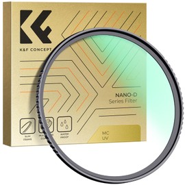 K&F Concept 49mm UV Protection Lens Filter, Nano-D Series, Super Clear 24 Layers Multi Coated Ultraviolet Filter for DSLR Lens 49mm